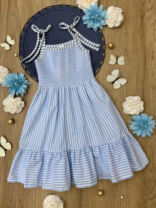 Mommy and Me Ocean Breeze Smocked Midi Dress | Shining Smiles Boutique