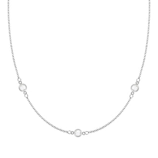Shining Smiles Boutique Petite 3 Birthstone Necklace in 14K Gold