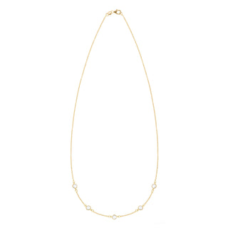 Shining Smiles Boutique Petite 5 Birthstone Necklace in 14K Gold