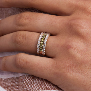 Shining Smiles Boutique Rosecliff Peridot Stackable Ring in 14K Gold (August)