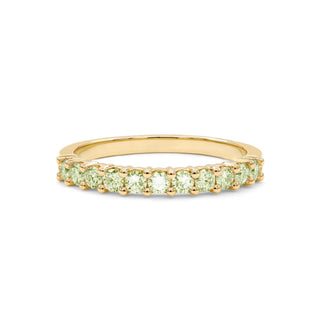 Shining Smiles Boutique Rosecliff Peridot Stackable Ring in 14K Gold (August)