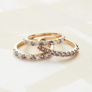 Shining Smiles Boutique Rosecliff Alexandrite Stackable Ring in 14K Gold (June)