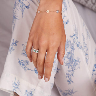 Shining Smiles Boutique Rosecliff Birthstone Stackable Ring in 14K Gold